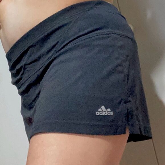 ADIDAS SUPERNOVA Black Tennis Workout Skirt Skort Womens Medium - Picture 1 of 15